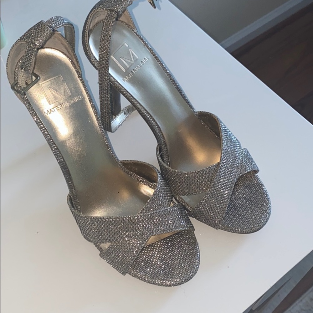 Material Girl Silver heels